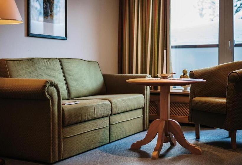 جناح جونيور مزوَّد بشرفة, Alpenhotel Heimspitze