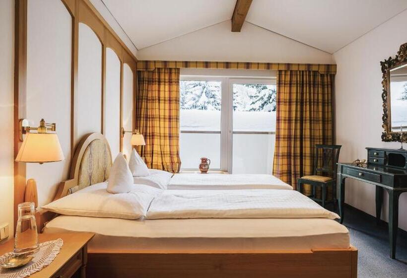 جناح جونيور مزوَّد بشرفة, Alpenhotel Heimspitze