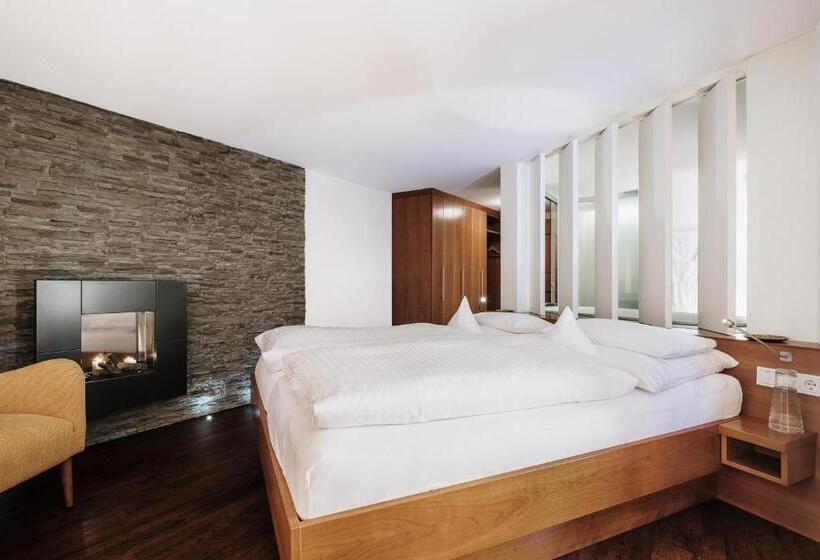 جناح جونيور مزوَّد بشرفة, Alpenhotel Heimspitze