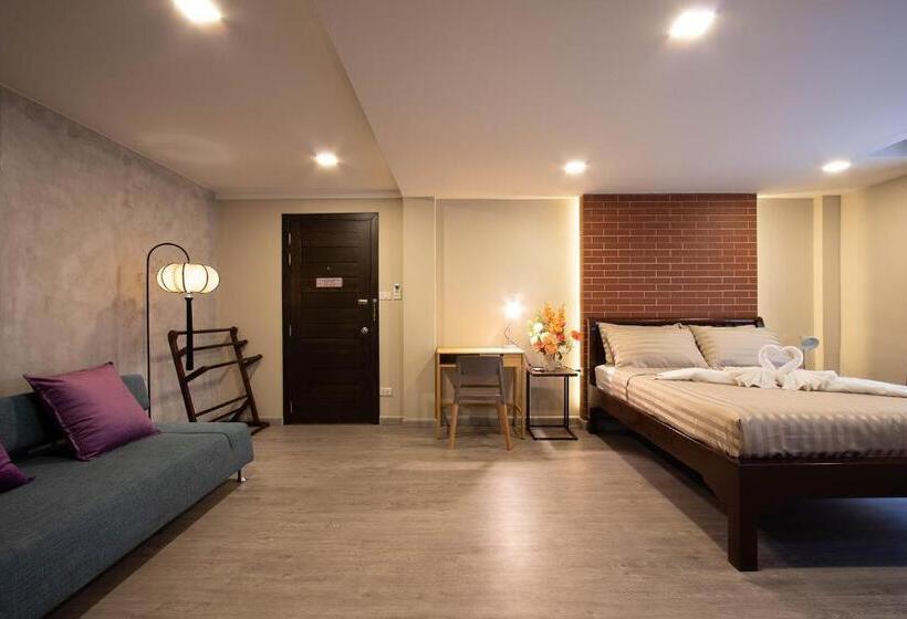 شقة غرفة واحدة مطلة على الحديقة, Gate78 Hostel Maephim Beach