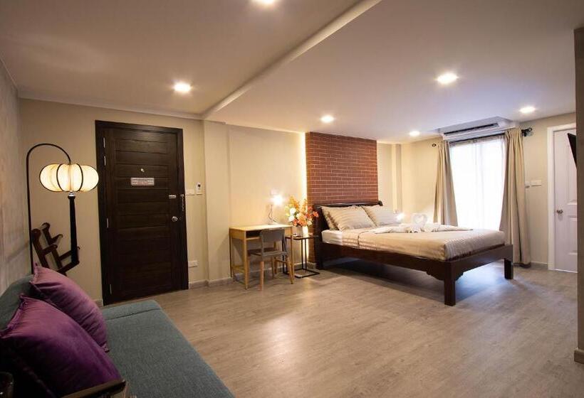 شقة غرفة واحدة مطلة على الحديقة, Gate78 Hostel Maephim Beach