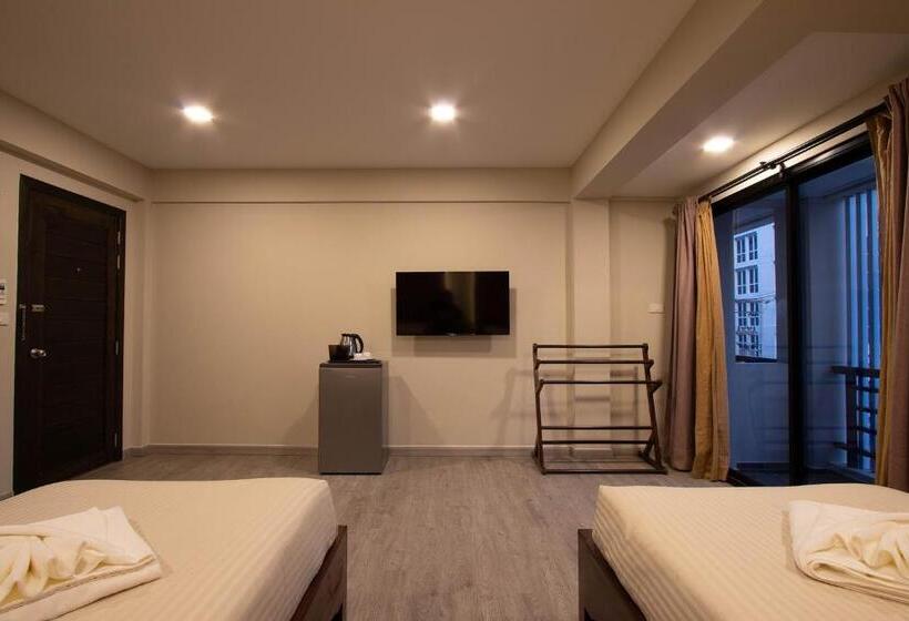 غرفة ديلوكس مطلّة علي البحر, Gate78 Hostel Maephim Beach