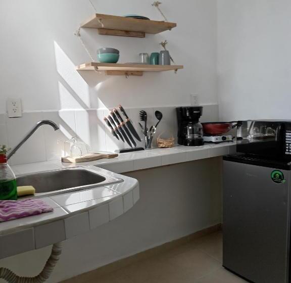 带大床的标准工作室, Casa Blue Habitación Orca