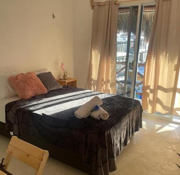 חדר סטנדרט עם מיטת קינג, Casa Blue Habitación Orca