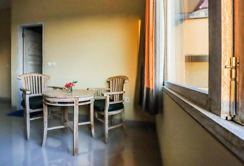 חדר סטנדרט עם טרסה, Utu Ubud Apartments/ 3rd Floor: Modern Studio In Most Center