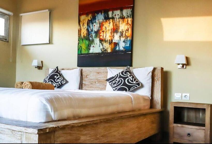 غرفة قياسية مزوَّدة بتراس, Utu Ubud Apartments/ 3rd Floor: Modern Studio In Most Center