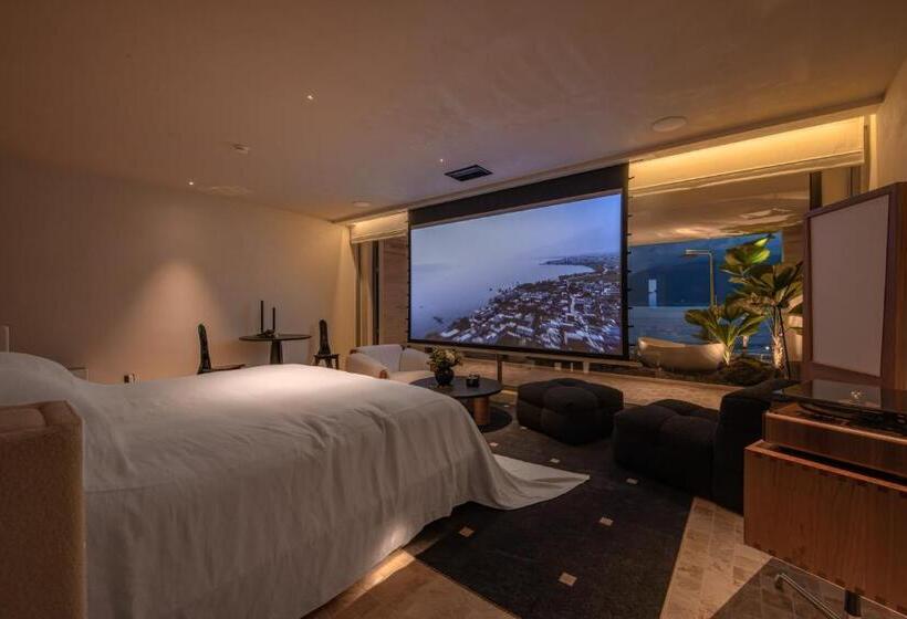 Deluxe Værelse Havudsigt m. Balkon, 大理安汋海景酒店