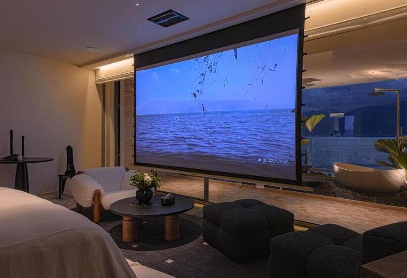 Deluxe Værelse Havudsigt m. Balkon, 大理安汋海景酒店