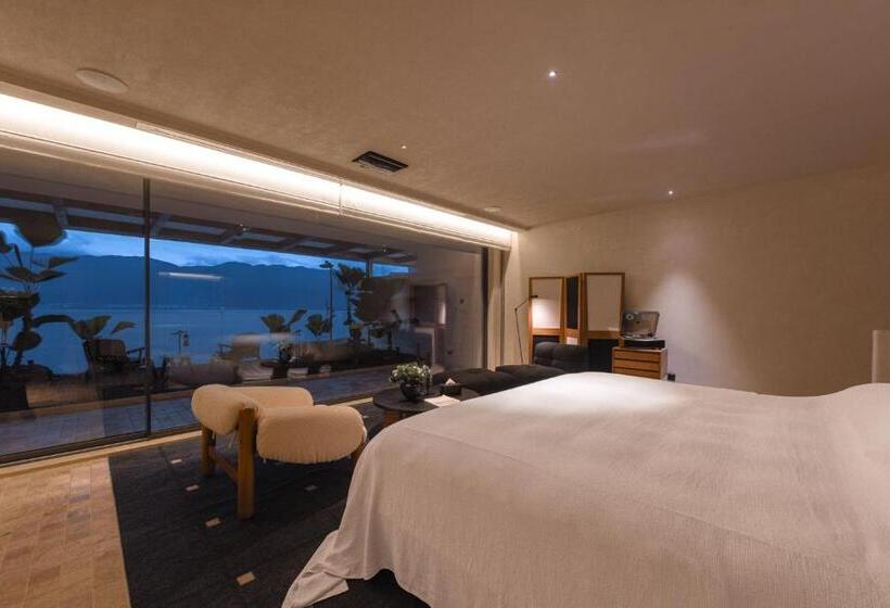 Deluxe Rum Havsutsikt med Balkong, 大理安汋海景酒店