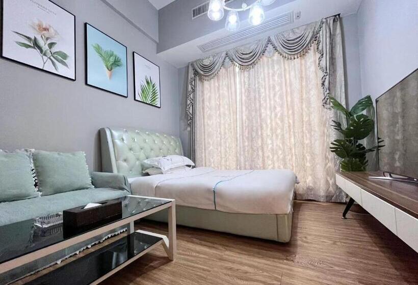 Quarto Deluxe Vista Cidade, 广州沃家国际公寓