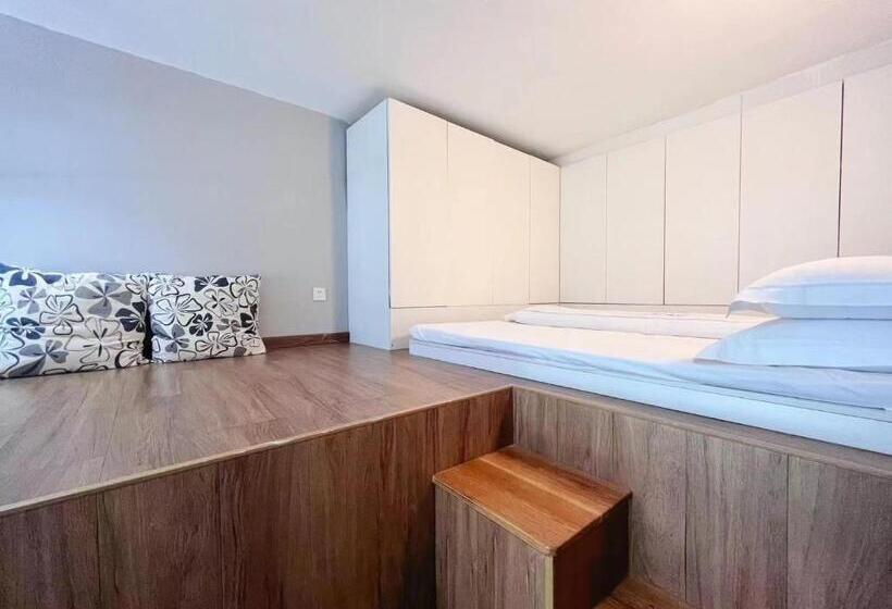 Deluxe room with river view, 广州沃家国际公寓