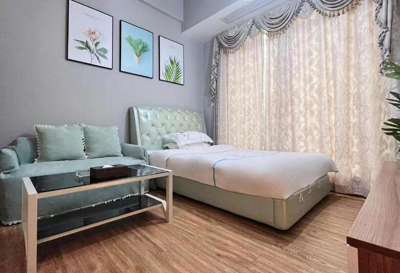 Pokój Deluxe Widok Miasto, 广州沃家国际公寓