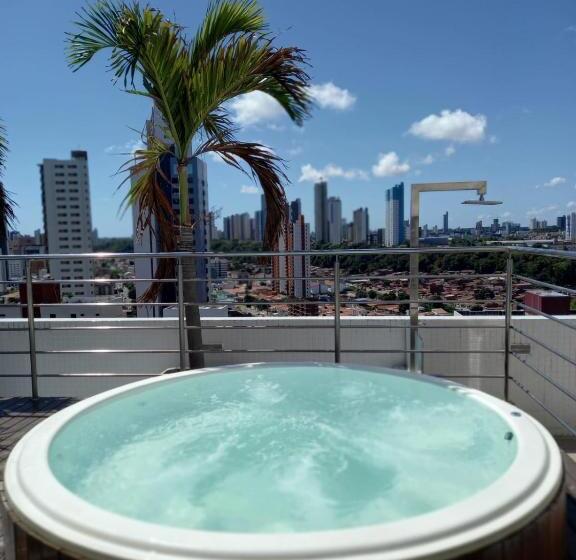 침실 1개 발코니 아파트, Manaíra Apart Hotel   1606