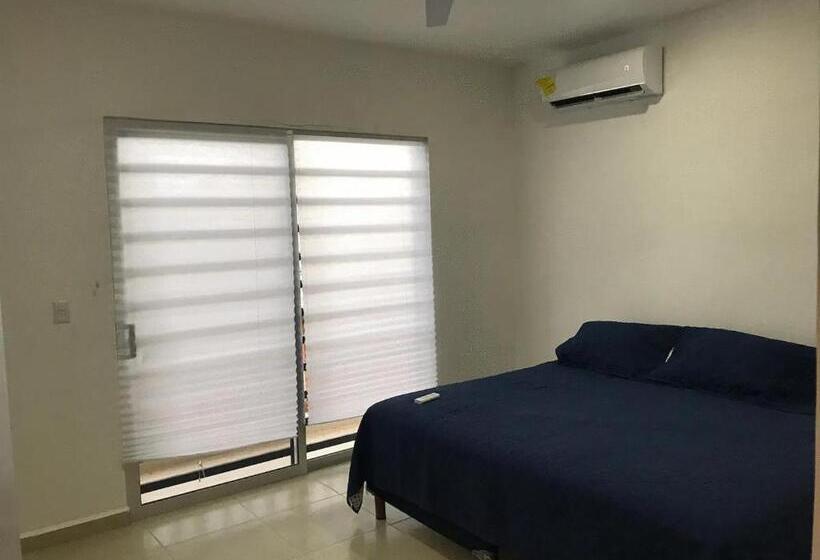 חדר סטנדרט עם מיטת קינג, Casa Linda Habitacion Puerto Morelos Cancun Playa Del Carmen