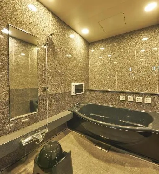 キングサイズベッドのデラックスルーム, Sake Kura Hotel 川崎宿