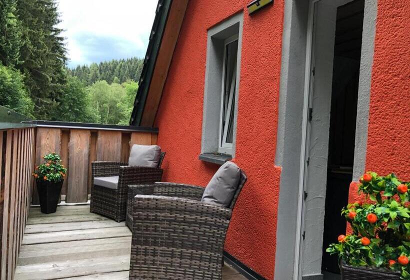 غرفة قياسية مزوَّدة بشُرفة, Erlebnishotel & Restaurant Fichtenhäusel Am Pöhlagrund