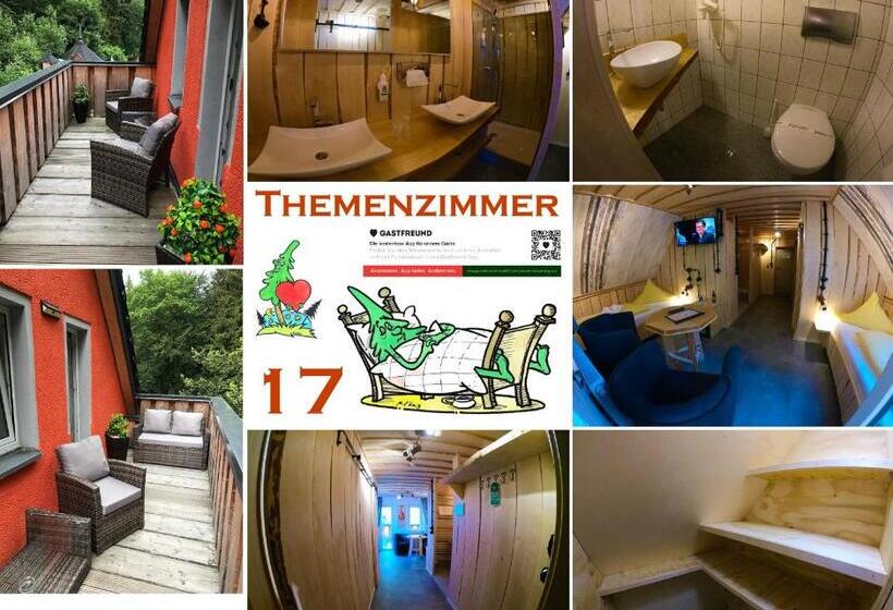 غرفة قياسية مزوَّدة بشُرفة, Erlebnishotel & Restaurant Fichtenhäusel Am Pöhlagrund