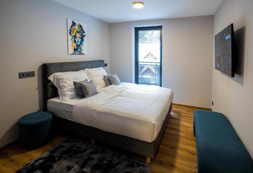 バルコニー付き１ベッドルームアパートメント, Apartmány Jarmilka S Privátním Wellness