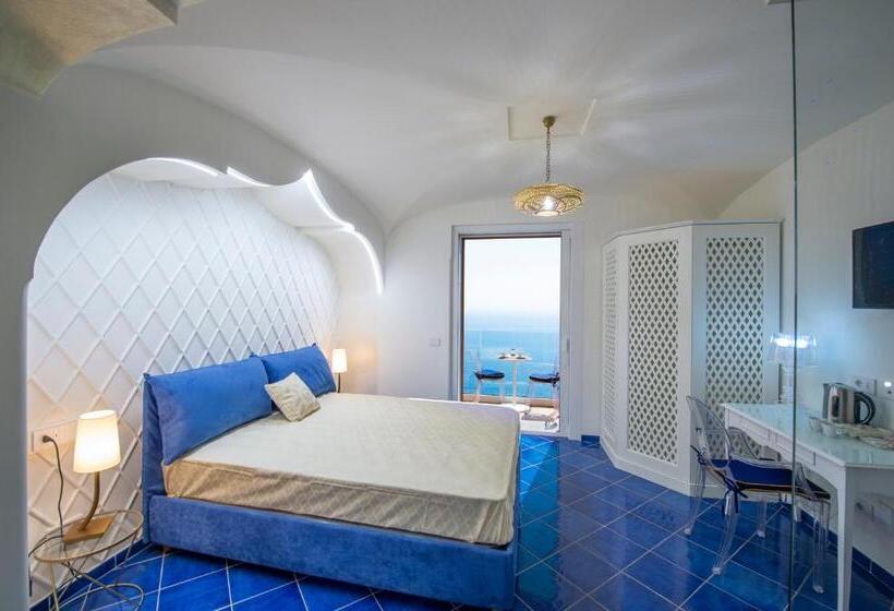 豪华海景房带阳台, Holidays Dream Praiano