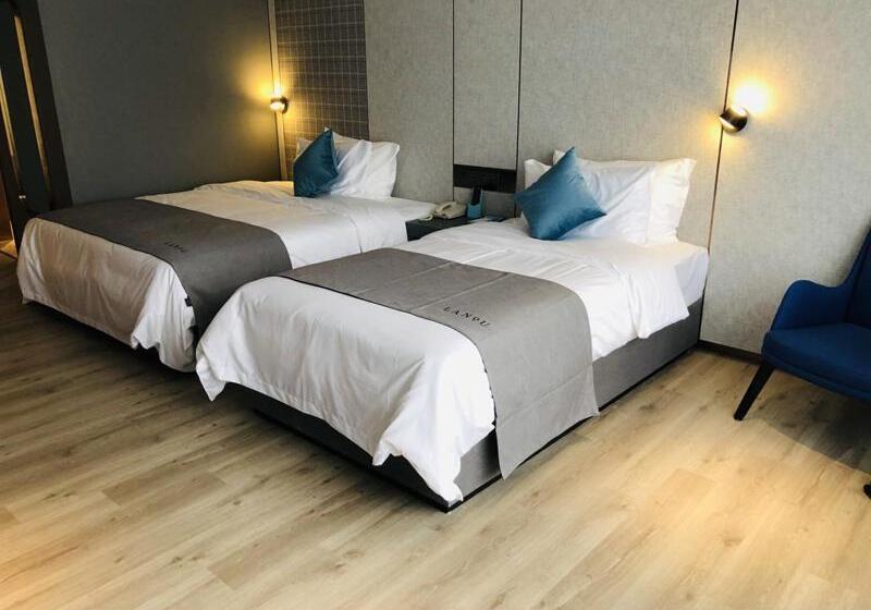 غرفة ديلوكس عائلية, Lanou Hotel Zhenjiang Runzhou District Railway Station