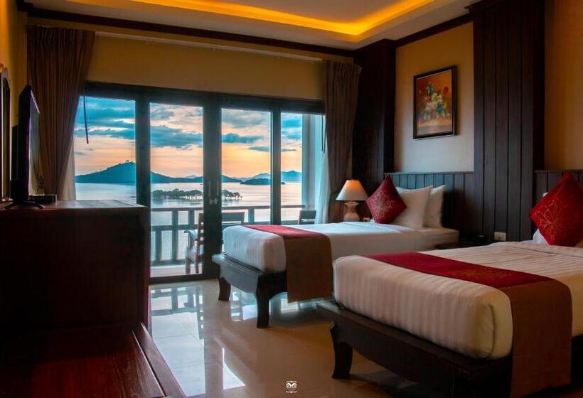 اتاق لوکس با چشم‌انداز دریا, Victoria Cliff Hotel & Resort, Kawthaung