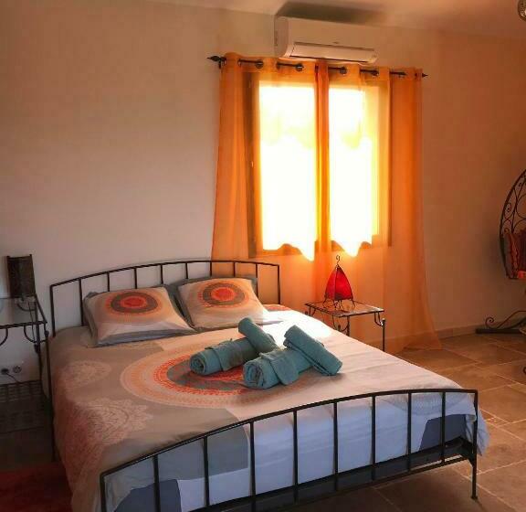 プールの見えるスタンダードトリプルルーム, La Bastide Des Selves