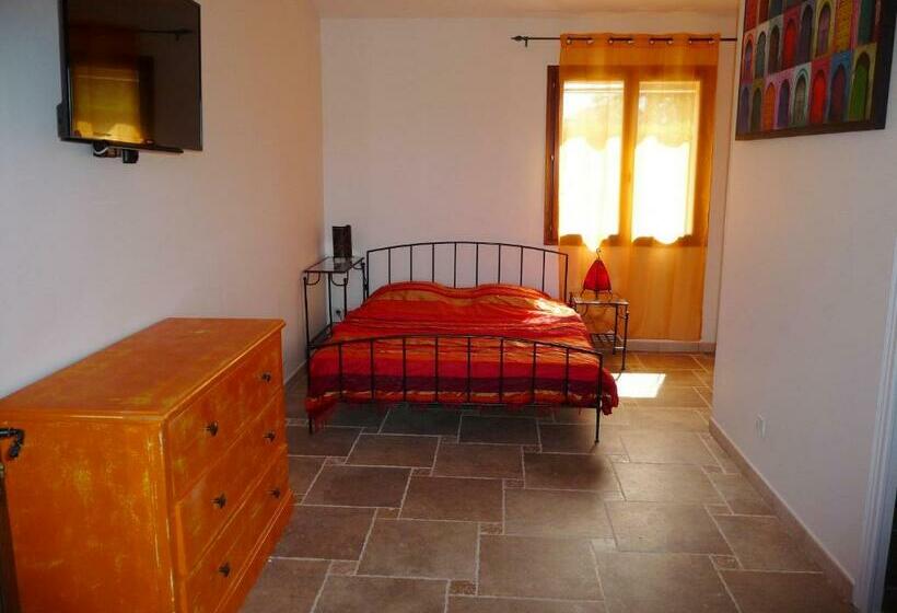 プールの見えるスタンダードトリプルルーム, La Bastide Des Selves