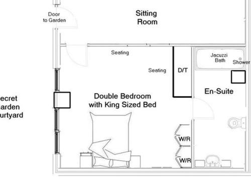 스탠다드 룸 킹사이즈 침대, Old Drynie House