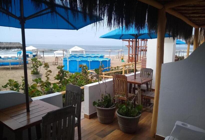 חדר דלוקס עם מרפסת נוף לים, Hamacas