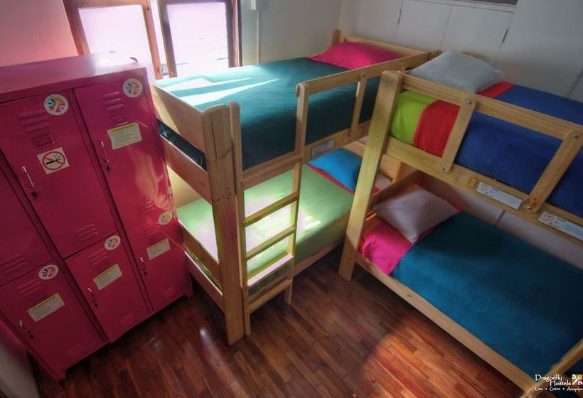 تختخواب در اتاق مشترک, Dragonfly Hostels Miraflores