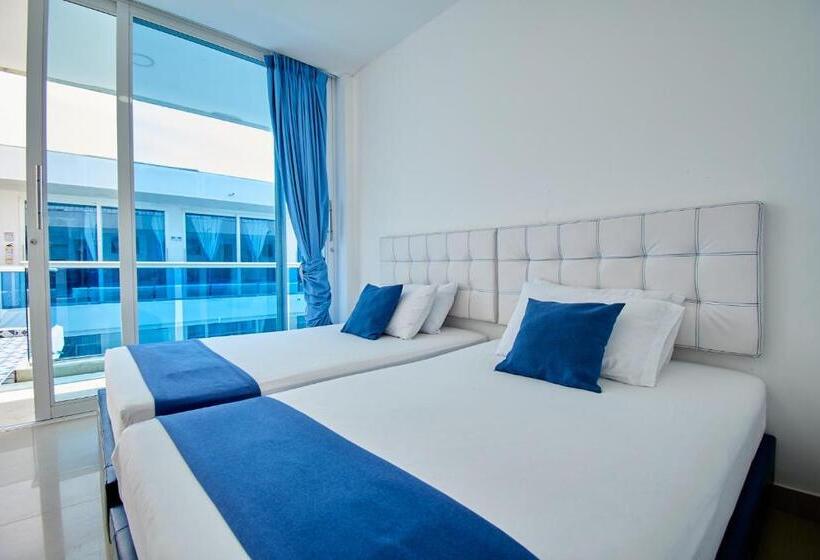 带2个双人床的标准工作室, Palma Linda