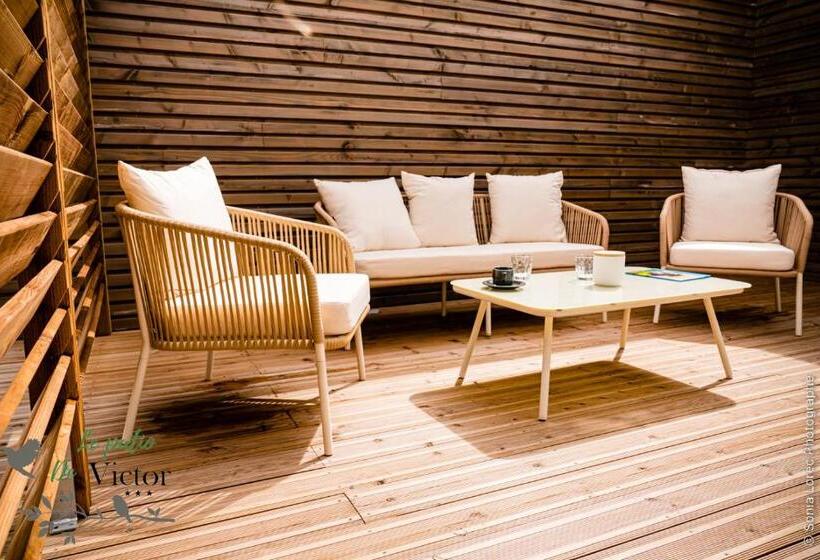 غرفة سوبيريور مزوَّدة بتراس, Hôtel Le Patio De Victor, Lorient