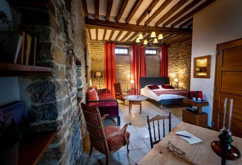 디럭스 룸 킹사이즈 침대, Domaine De La Pommeraye & Spa