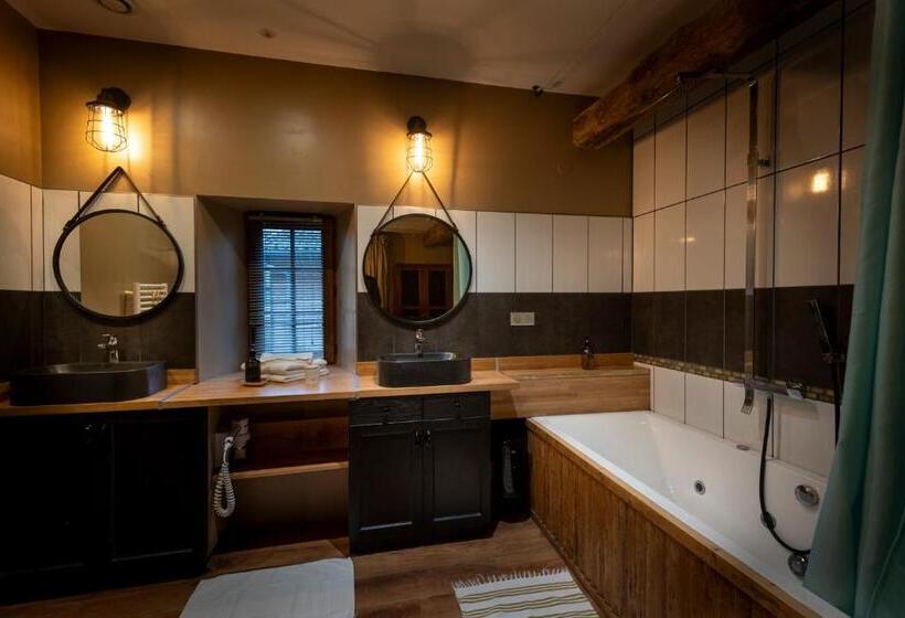 디럭스 룸 킹사이즈 침대, Domaine De La Pommeraye & Spa