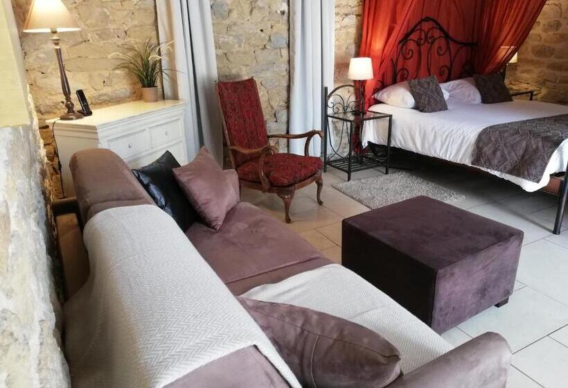 디럭스 룸 킹사이즈 침대, Domaine De La Pommeraye & Spa