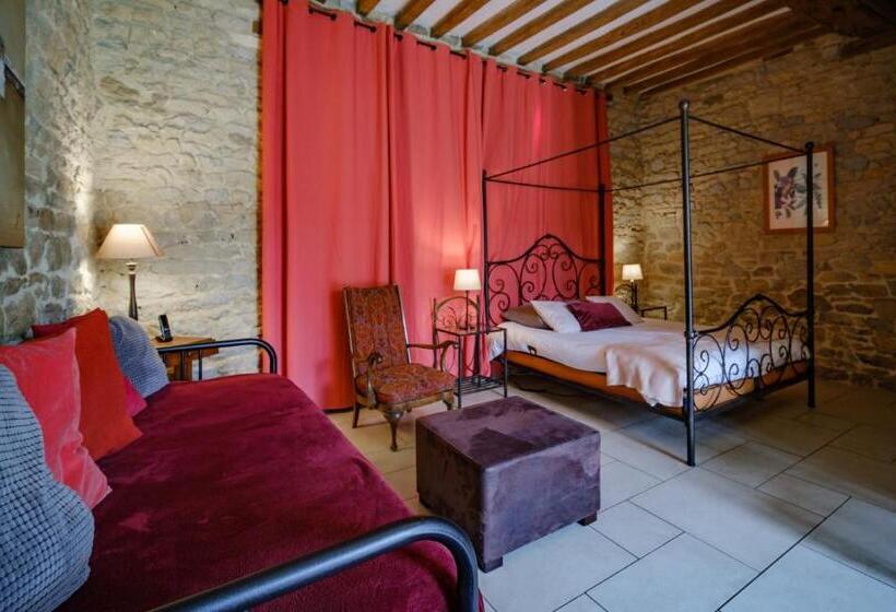 디럭스 룸 킹사이즈 침대, Domaine De La Pommeraye & Spa