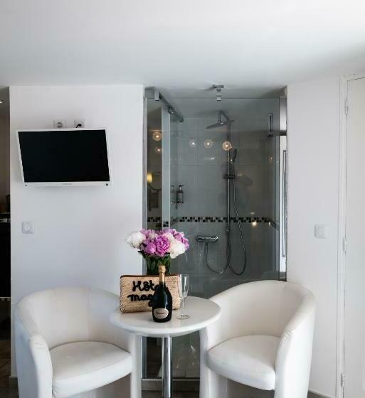 带大床的标准间, Hôtel Eden Cassis   Parking Privé