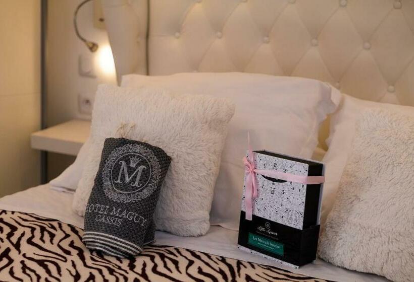 带大床的标准间, Hôtel Eden Cassis   Parking Privé