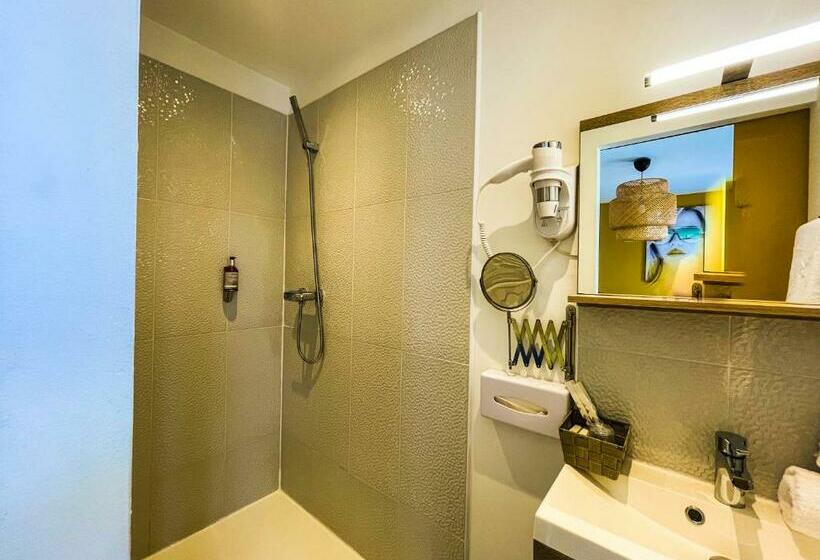 带大床的标准间, Hôtel Eden Cassis   Parking Privé