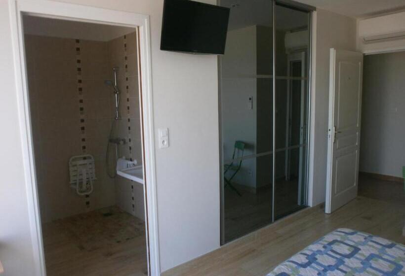 חדר סטנדרט נוף לים עם מרפסת, Au Tapis De Sable