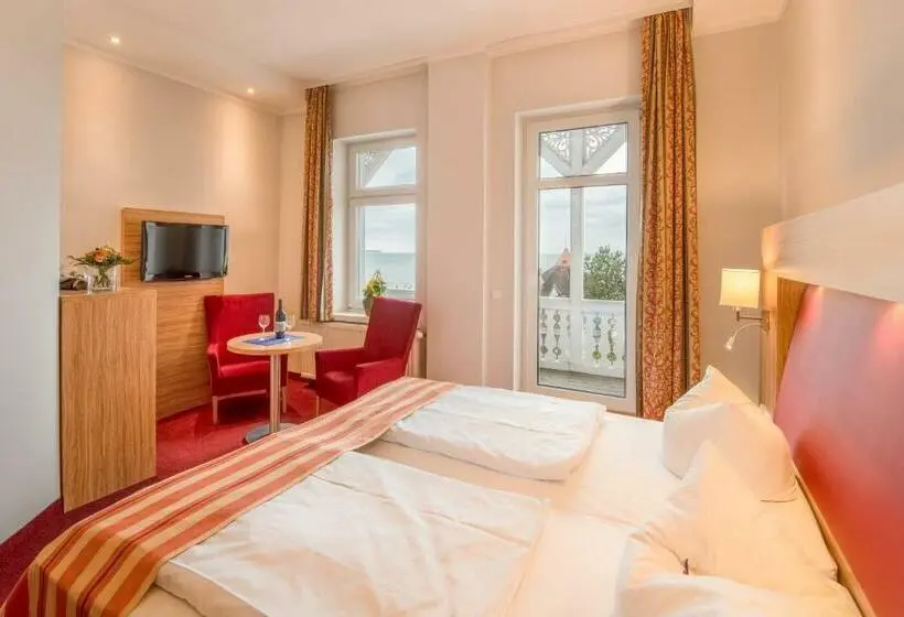 Standard-huone Merinäkymä Parveke, Strandhotel Zur Promenade