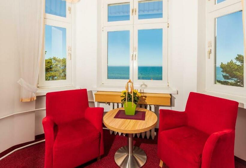 غرفة كومفورت مطلة علي البحر, Strandhotel Zur Promenade