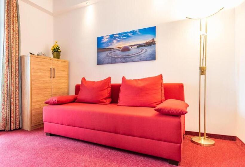 شقة بغرفة نوم واحدة, Strandhotel Zur Promenade