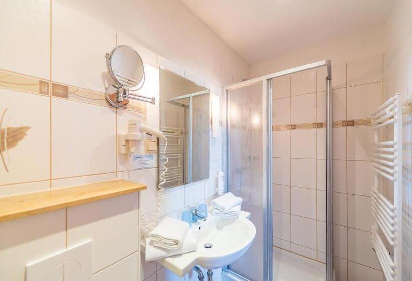 غرفة قياسية فردية مزودة بشُرفة, Strandhotel Zur Promenade