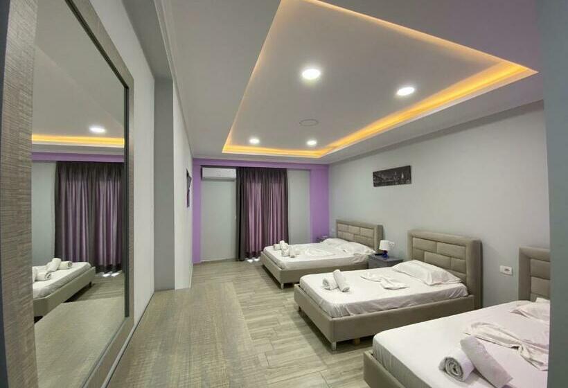 اتاق استاندارد چهار تخته با چشم‌انداز دریا, Karos Hotel Llaman