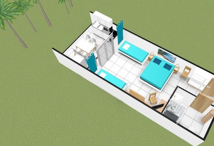 استودیو استاندارد با چشم‌انداز باغ, Residence Les Cayalines
