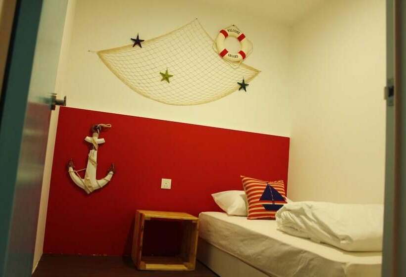 스탠다드 싱글 룸 공동욕실, Roof Talk Theme Hostel