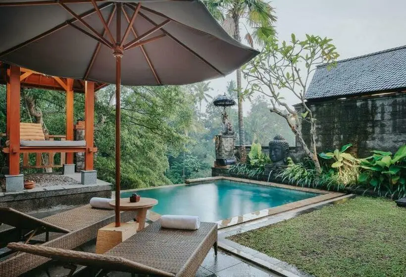 Huvila, 1 makuuhuone ja uima-allas, Kawi Resort A Pramana Experience