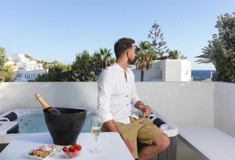 ハイドロマッサージバス付きスイート, Mykonos Dove Beachfront