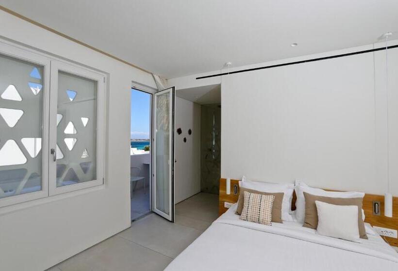 片側に海が見えるデラックスルーム, Mykonos Dove Beachfront